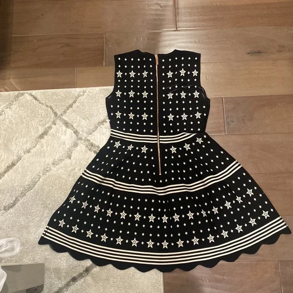 Ted Baker Black and White Star Midi Dress - Picture 3 of 6